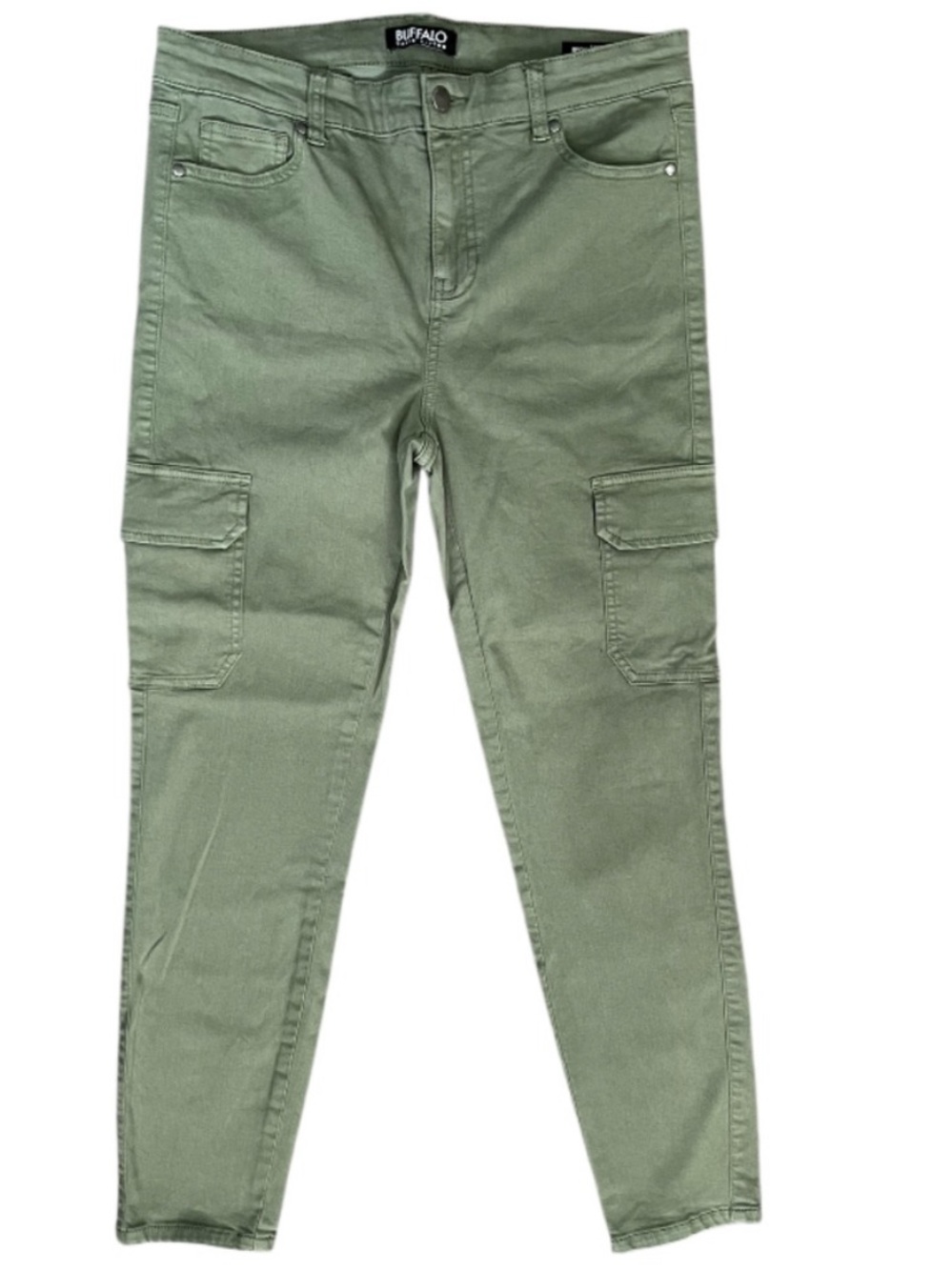 Buffalo David Bitton High Rise Skinny Cargo “Becky” Pant Green Size 8